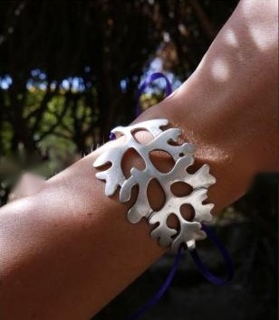 Cineraria, bracciale in argento 925