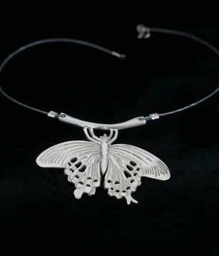 Farfalla, collana in argento 925